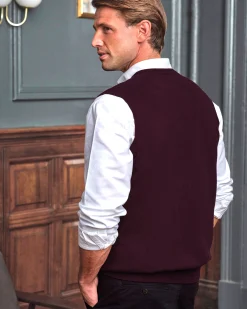 Mens Cashmere Slipover^Pure Collection Discount