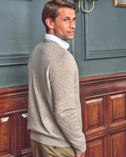 Mens Cashmere V Sweater^Pure Collection Sale