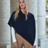 Organic Cashmere Gassato Poncho^Pure Collection Fashion