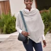 Organic Cashmere Gassato Poncho^Pure Collection Sale