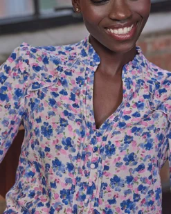 Pintuck And Frill Blouse^Pure Collection Clearance