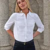 Pleat Front Cotton Shirt^Pure Collection Clearance
