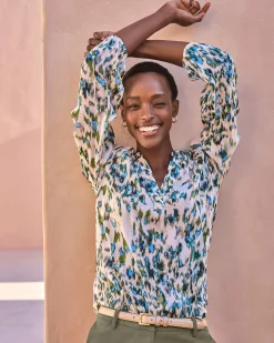 Print Blouse With Lurex^Pure Collection Online