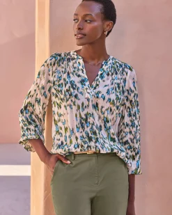 Print Blouse With Lurex^Pure Collection Online