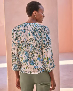 Print Blouse With Lurex^Pure Collection Online
