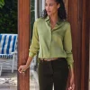Sand Washed Pure Silk Satin Blouse^Pure Collection Best