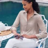 Sand Washed Pure Silk Satin Blouse^Pure Collection Discount