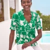 Short Sleeve Frill Jersey Blouse^Pure Collection Outlet