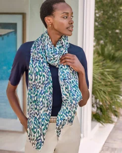 Silk Blend Printed Scarf^Pure Collection Outlet