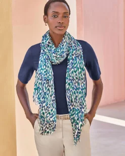 Silk Blend Printed Scarf^Pure Collection Outlet