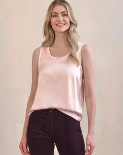 Silk Front Jersey Vest^Pure Collection Sale