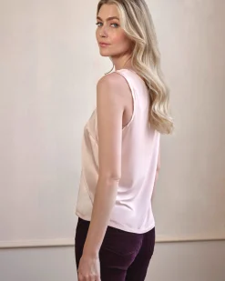 Silk Front Jersey Vest^Pure Collection Sale