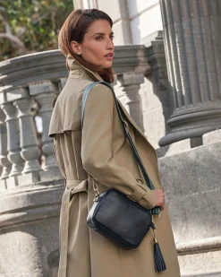 Soft Leather Bag With Tassel^Pure Collection Hot