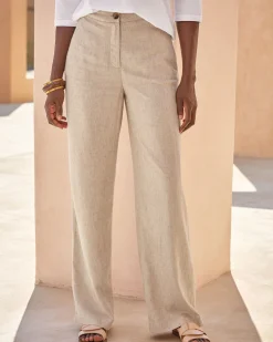 Textured Linen Trouser^Pure Collection Best