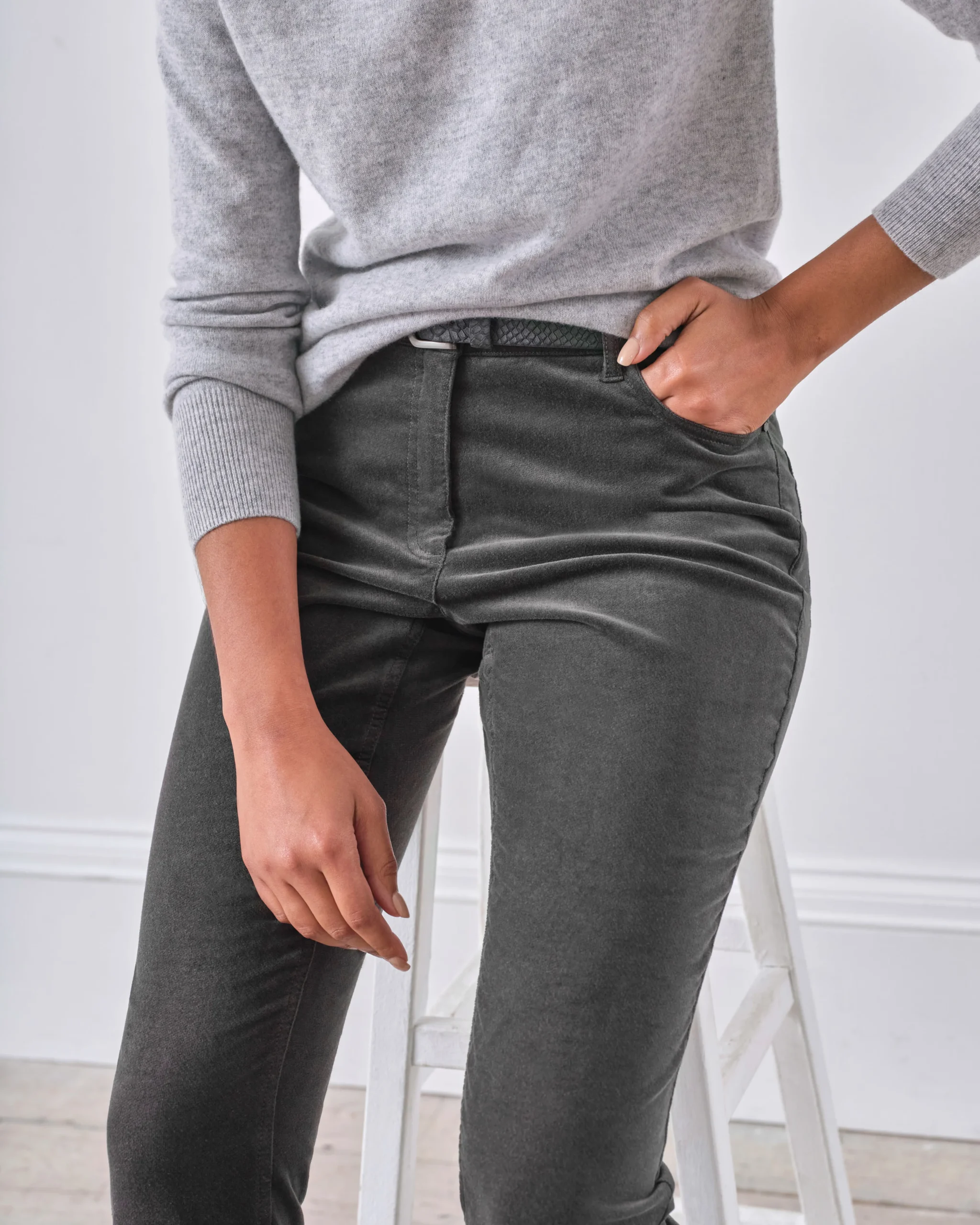 Washed Velvet Jean^Pure Collection Online