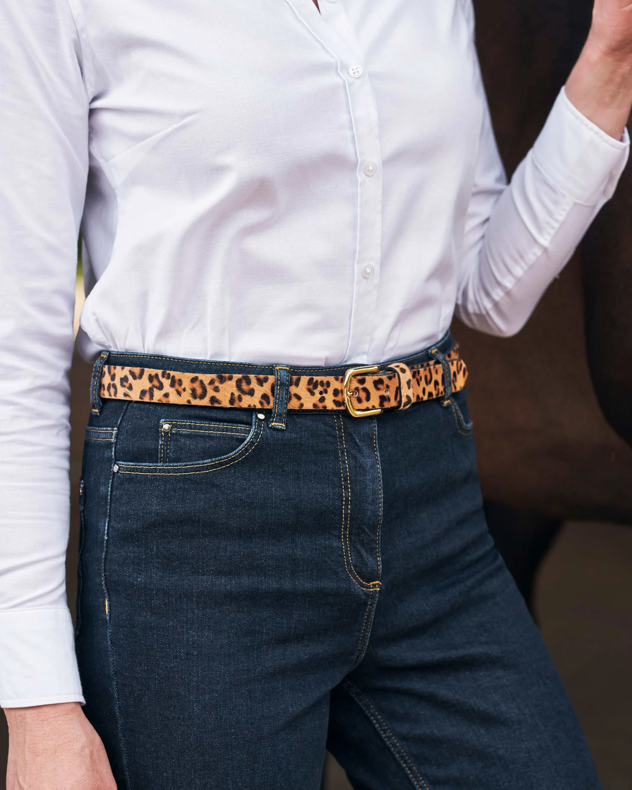 Wide Leather Belt^Pure Collection Outlet