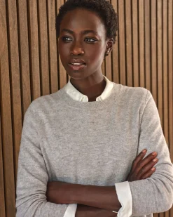 Womens Cashmere Boyfriend Sweater^Pure Collection Hot