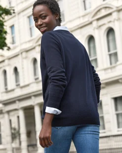 Womens Cashmere Boyfriend Sweater^Pure Collection Fashion