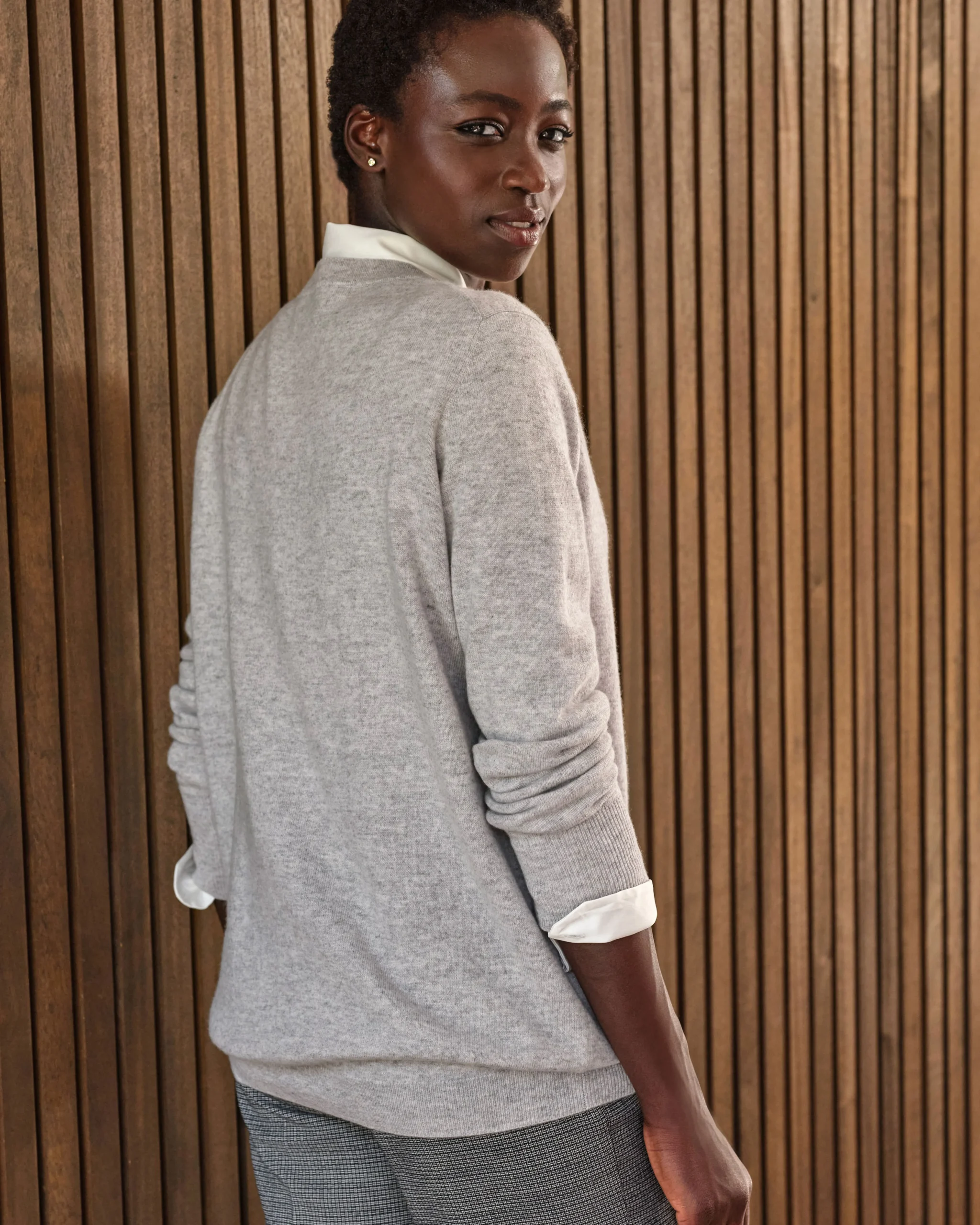 Womens Cashmere Boyfriend Sweater^Pure Collection Hot