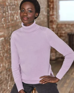 Womens Cashmere Polo Neck Sweater^Pure Collection Hot