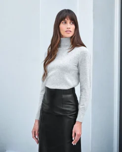 Womens Cashmere Polo Neck Sweater^Pure Collection Outlet