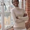 Womens Cashmere Polo Neck Sweater^Pure Collection Online