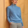 Womens Cashmere Polo Neck Sweater^Pure Collection Online