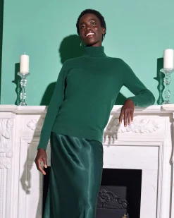 Womens Cashmere Polo Neck Sweater^Pure Collection Clearance
