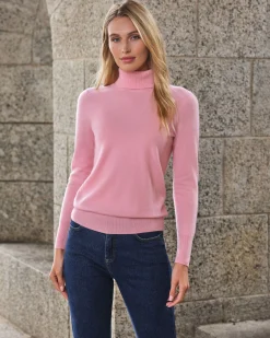 Womens Cashmere Polo Neck Sweater^Pure Collection Hot