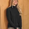 Womens Cashmere Polo Neck Sweater^Pure Collection Fashion