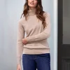 Womens Cashmere Polo Neck Sweater^Pure Collection Best