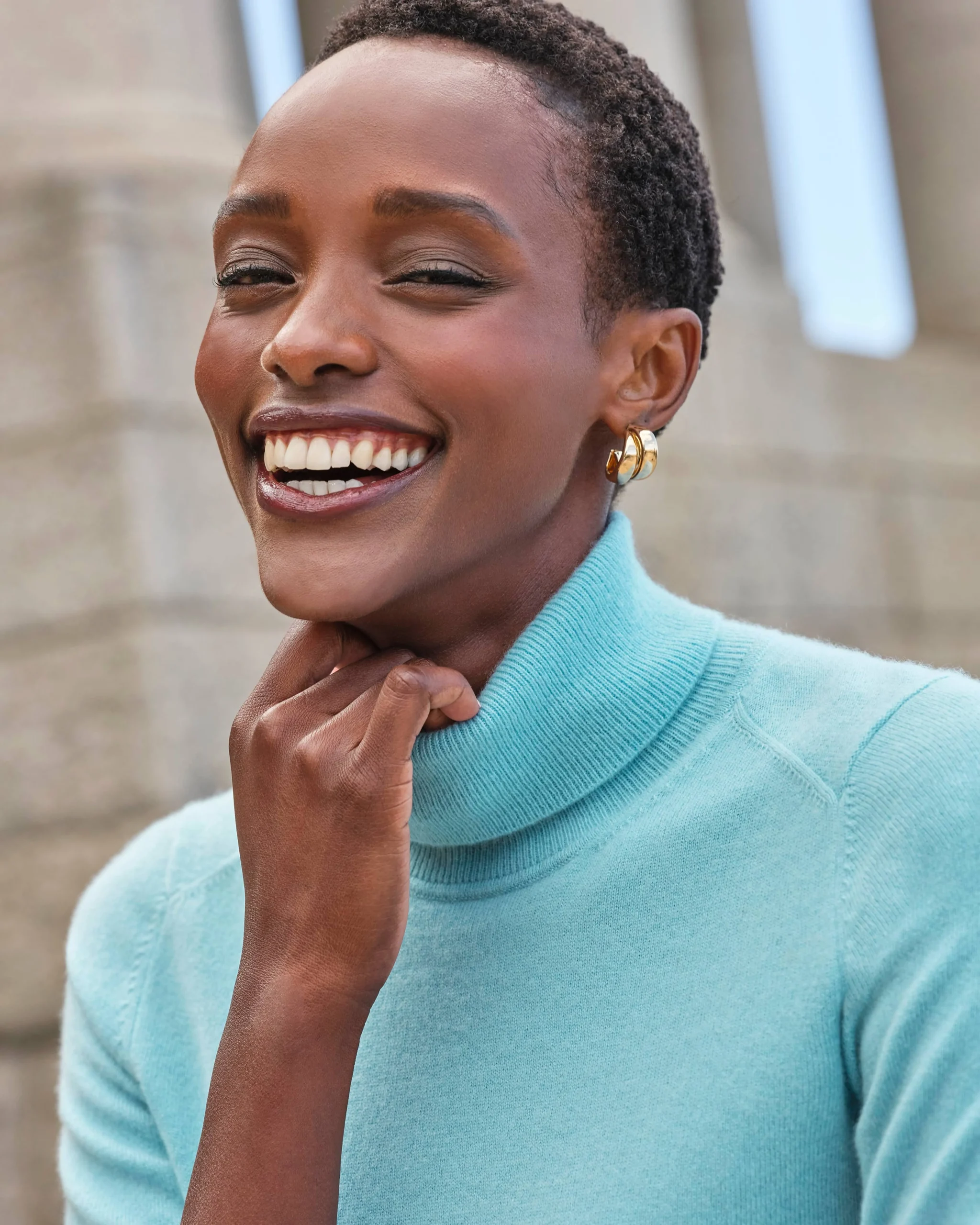 Womens Cashmere Polo Neck Sweater^Pure Collection Outlet