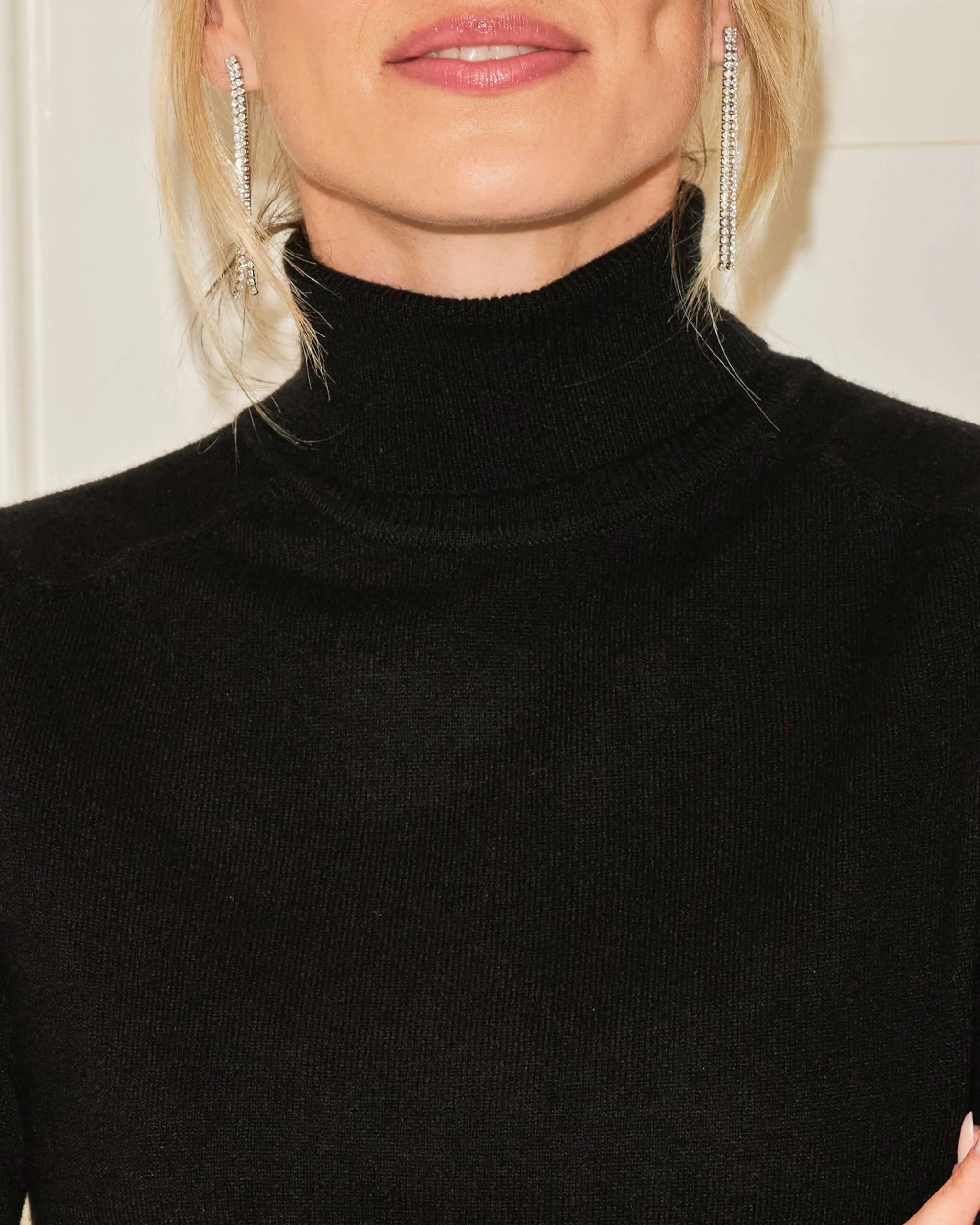 Womens Cashmere Polo Neck Sweater^Pure Collection Fashion