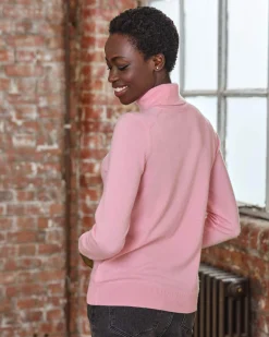 Womens Cashmere Polo Neck Sweater^Pure Collection Hot