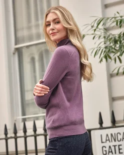 Womens Cashmere Polo Neck Sweater^Pure Collection Sale