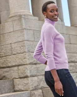 Womens Cashmere Polo Neck Sweater^Pure Collection Outlet