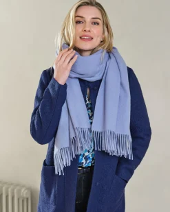 Womens Wool Cashmere Fringed Scarf^Pure Collection Discount