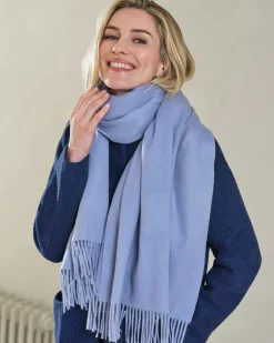 Womens Wool Cashmere Fringed Scarf^Pure Collection Discount