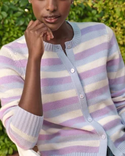 Wool Cashmere Striped Cardigan^Pure Collection Fashion